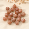 Deep Peach Sunstone Bead