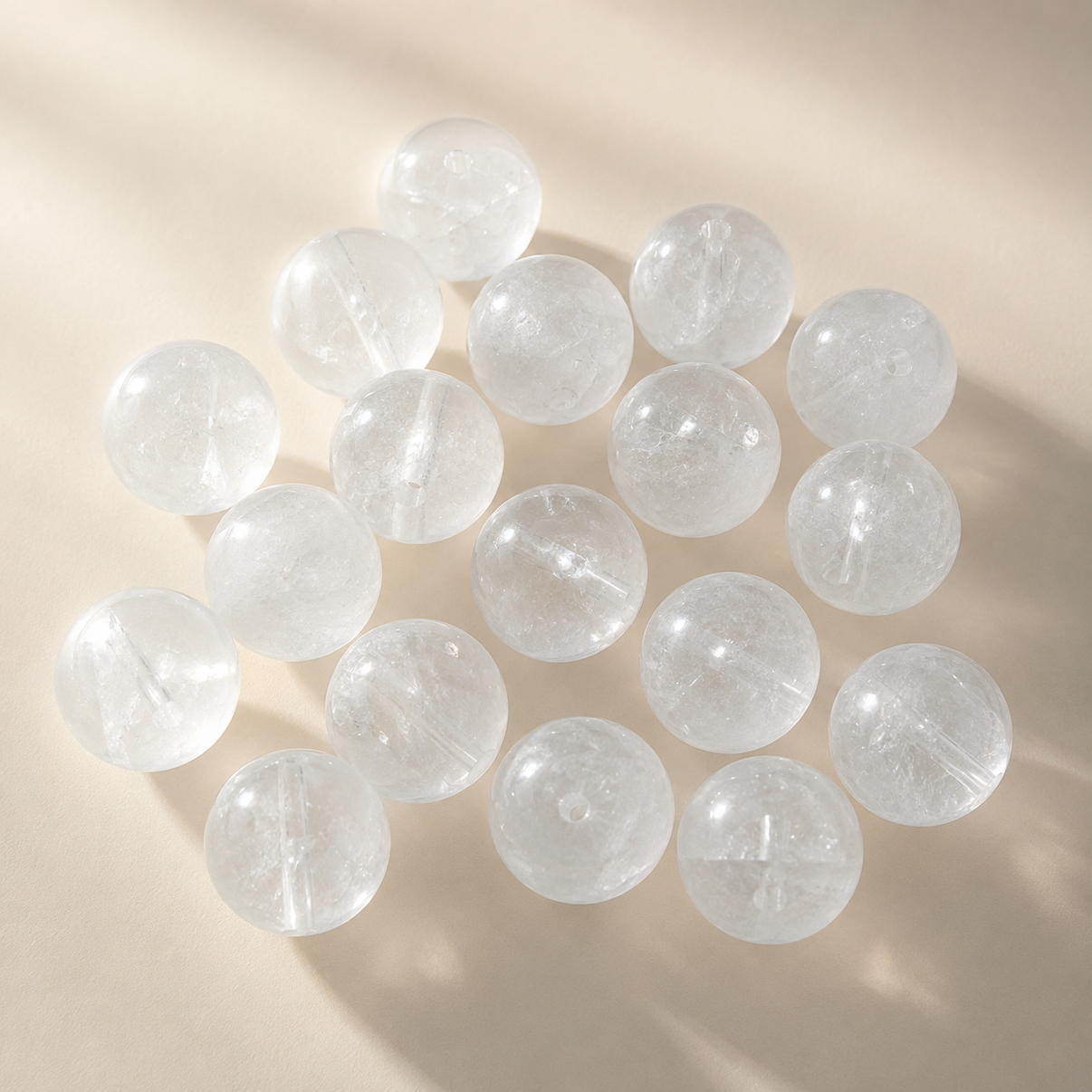 White Phantom Quartz Bead