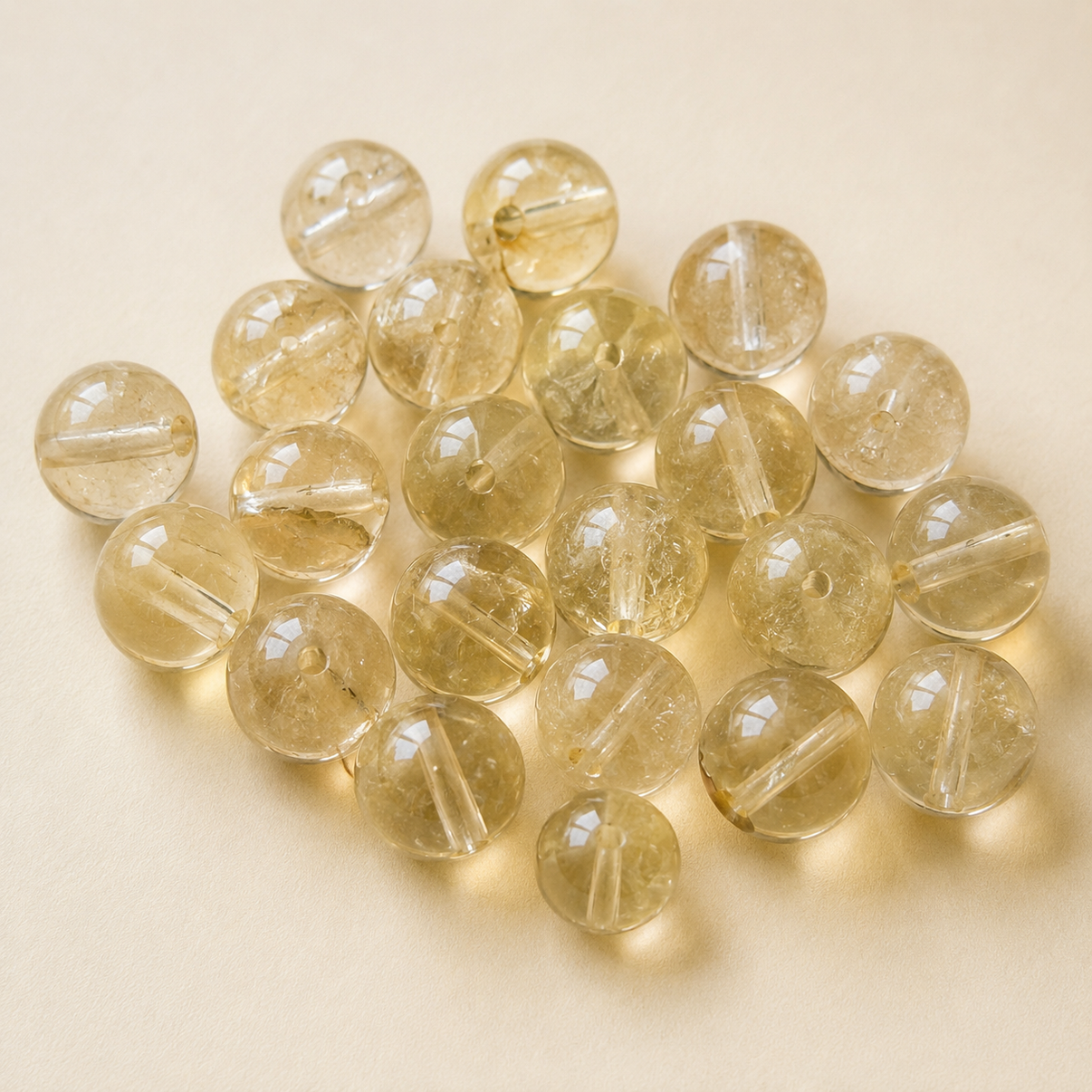 Clear Citrine Bead